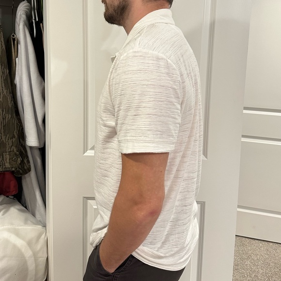 XL White Short Sleeve Polo - Picture 2 of 4